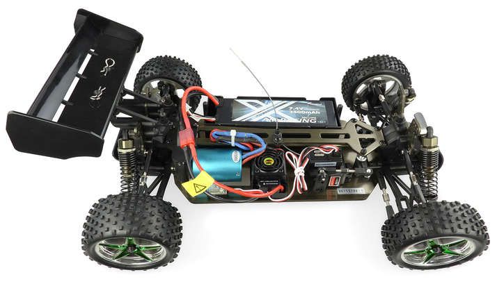 Amewi Blade Pro - Buggy - Elektromotor - 1:10 - Betriebsbereit (RTR) - Schwarz - Grün - Weiß - Kunststoff