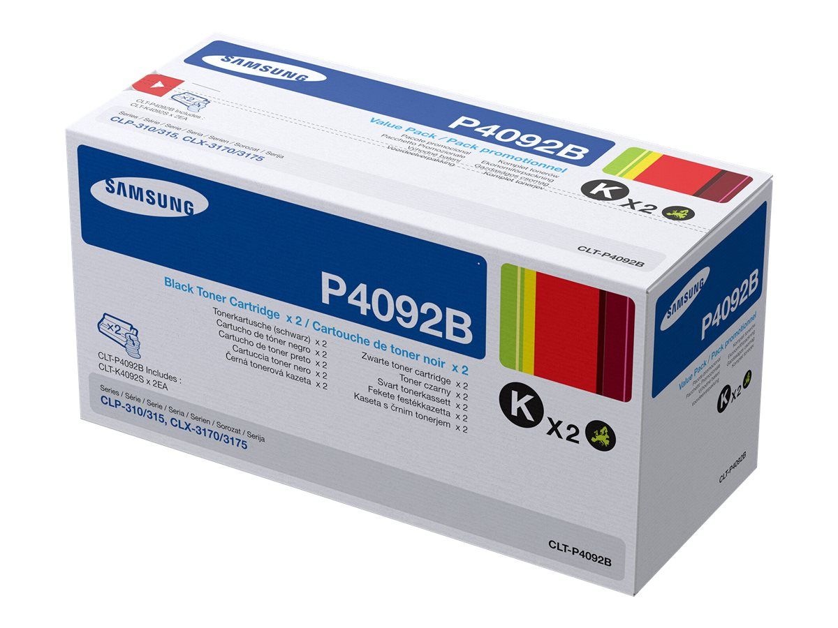 HP Samsung CLT-P4092B - 2er-Pack - Schwarz - Original - Tonerpatrone (SU391A)