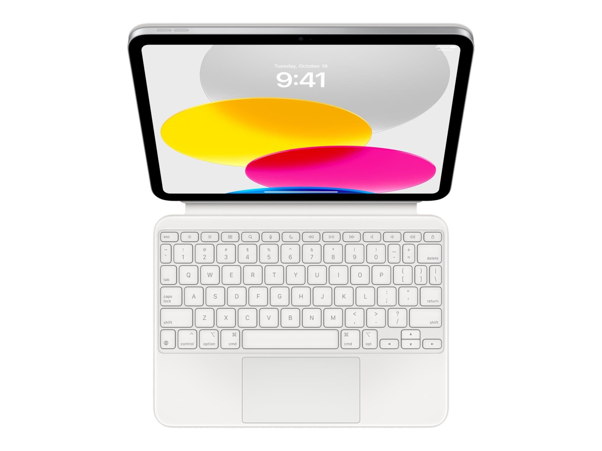 Apple Magic Keyboard Folio - Tastatur und Foliohülle - mit Trackpad - Apple Smart connector - QWERTY - GB - für iPad Wi-Fi (10. Generation)