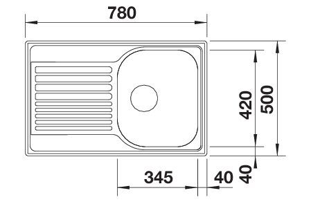BLANCO TIPO 45 S Compact