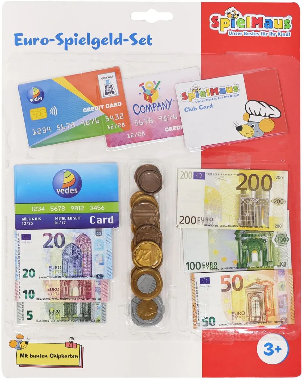 VEDES Großhandel GmbH - Ware SMK Spielgeld Euro, W250xH315mm