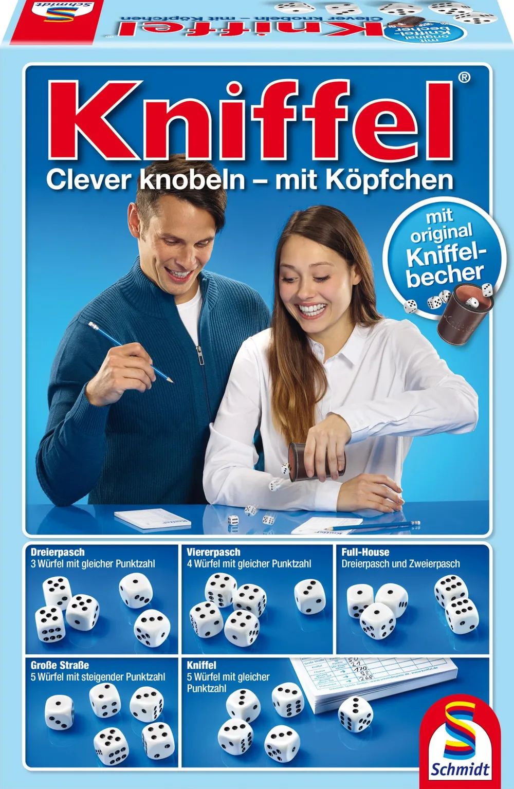 Schmidt Spiele GmbH Kniffel mit Lederwürfelbecher