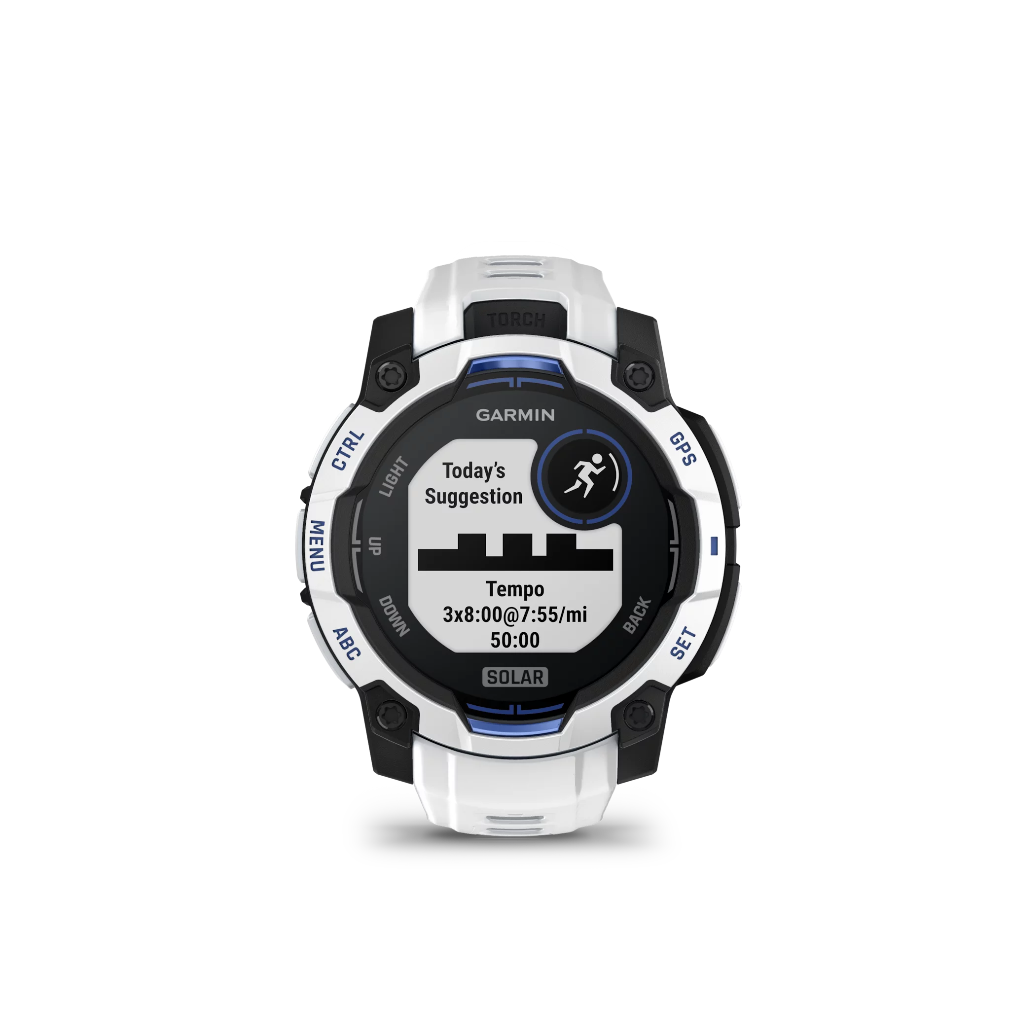 Garmin Instinct 3,45mm,Solar,Whitestone mit Whitestone Band,WW
