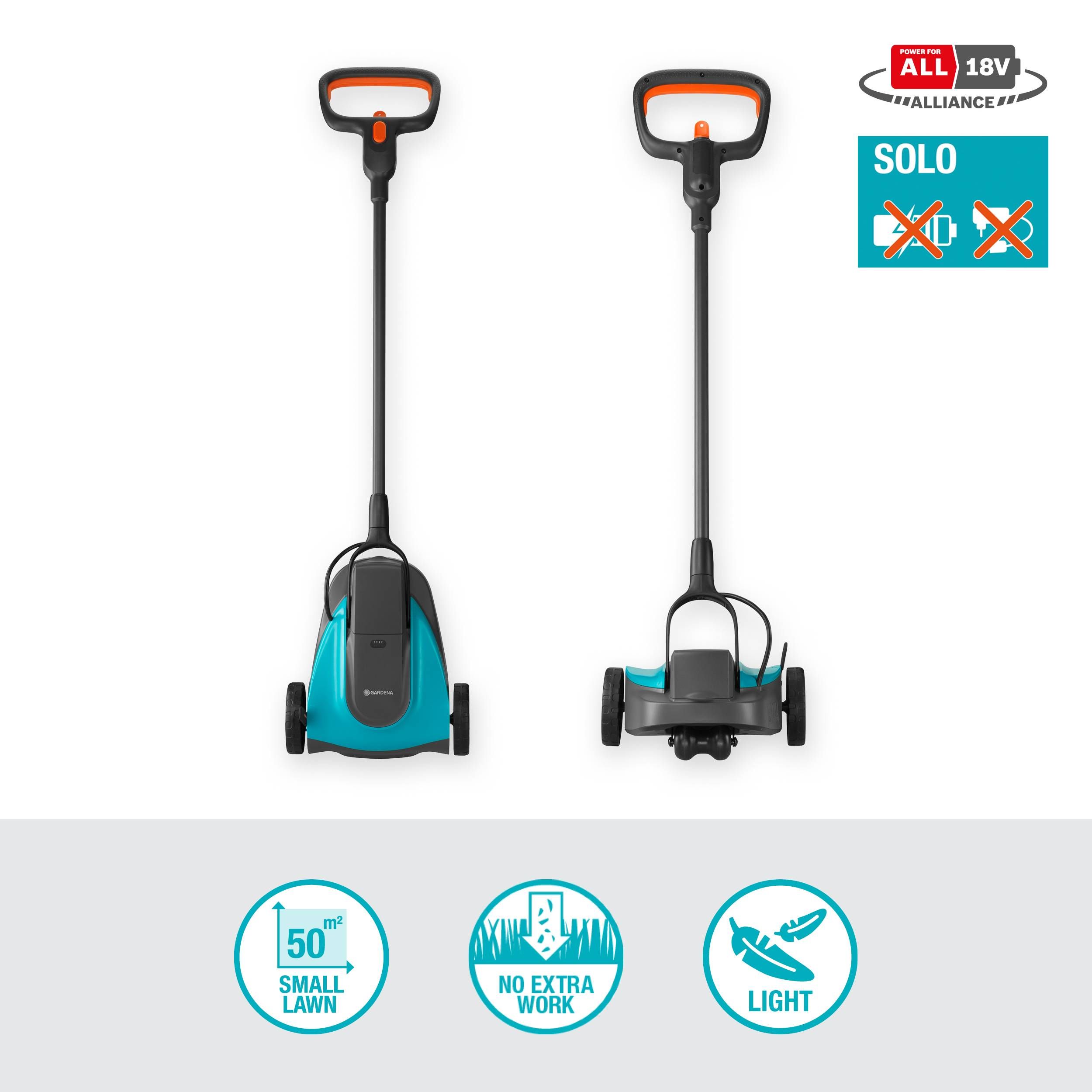 Gardena Akku-Rasenmäher HandyMower 22/18V P4A solo