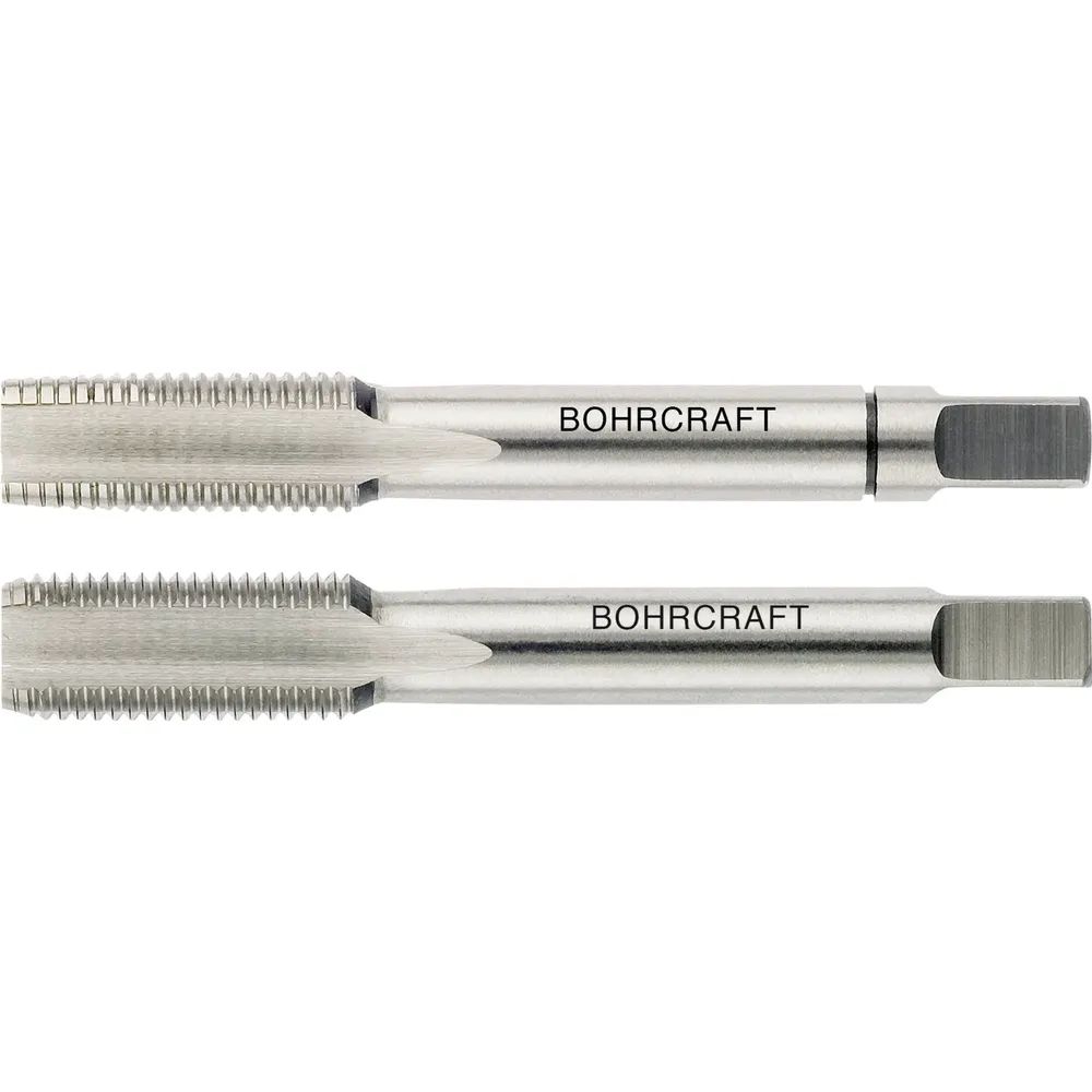 BOHRCRAFT Hand-Gewindebohrer-Satz HSSG DIN5157 Gasgewinde G 1/4 Zoll