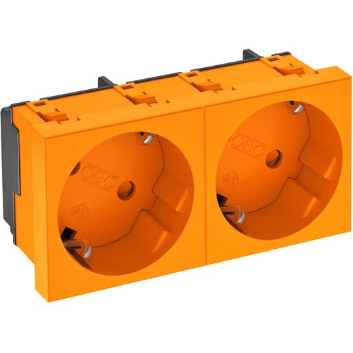 OBO STECKD.33°, 2-FACH 250V,10/16A / OBO STD-D3S ROR2 6120105