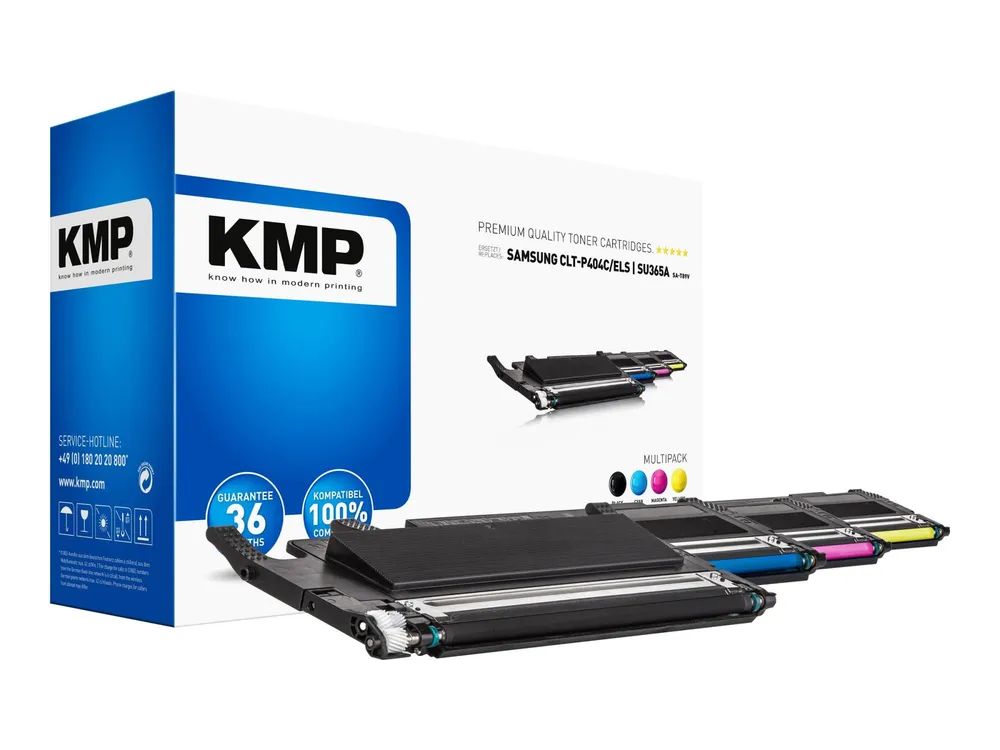 KMP SA-T89V - 4er-Pack - Schwarz, Gelb, Cyan, Magenta - kompatibel - Tonerpatrone (Alternative zu: Samsung CLT-C404S/ELS, Samsung CLT-K404S, Samsung CLT-M404S, Samsung CLT-Y404S)