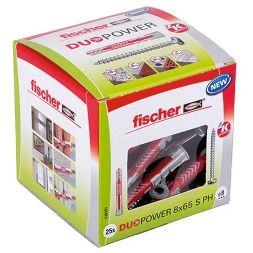 Fischer FISCHER DÜBEL MIT PH-SCHRAUBE / FISCH DUOPOWER 8 X 65 PH 538261