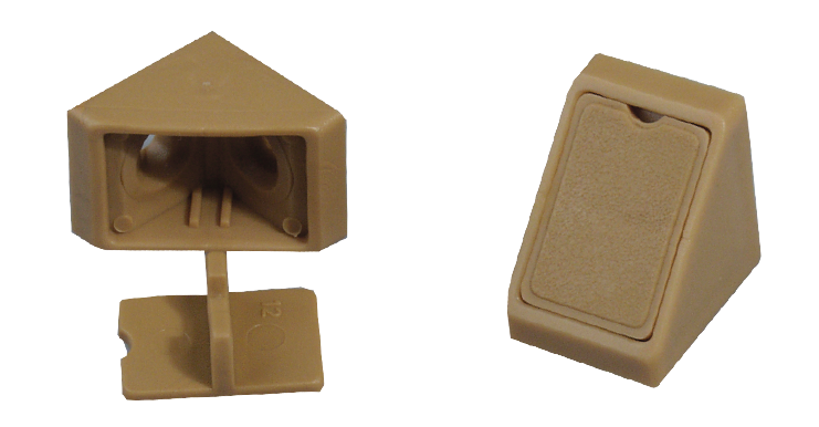 Häfele Mini-Eckverbinder beige (5er-Pack)