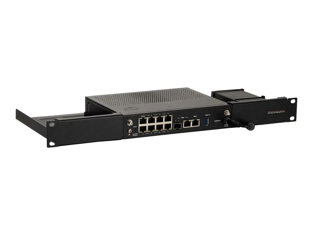 Rackmount.IT RM-CP-T6 - Montagesatz für Netzwerkgeräte - Rack montierbar - RAL 9005 - 1U - 48.3 cm (19")