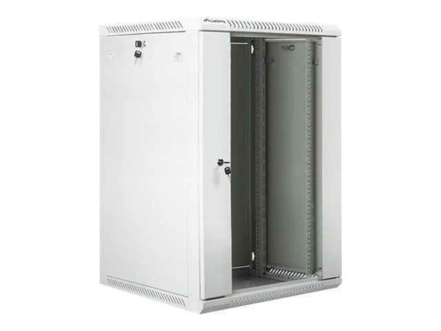 Lanberg Schrank Netzwerkschrank - geeignet für Wandmontage - Grau, RAL 7035 - 18U - 48.3 cm (19")