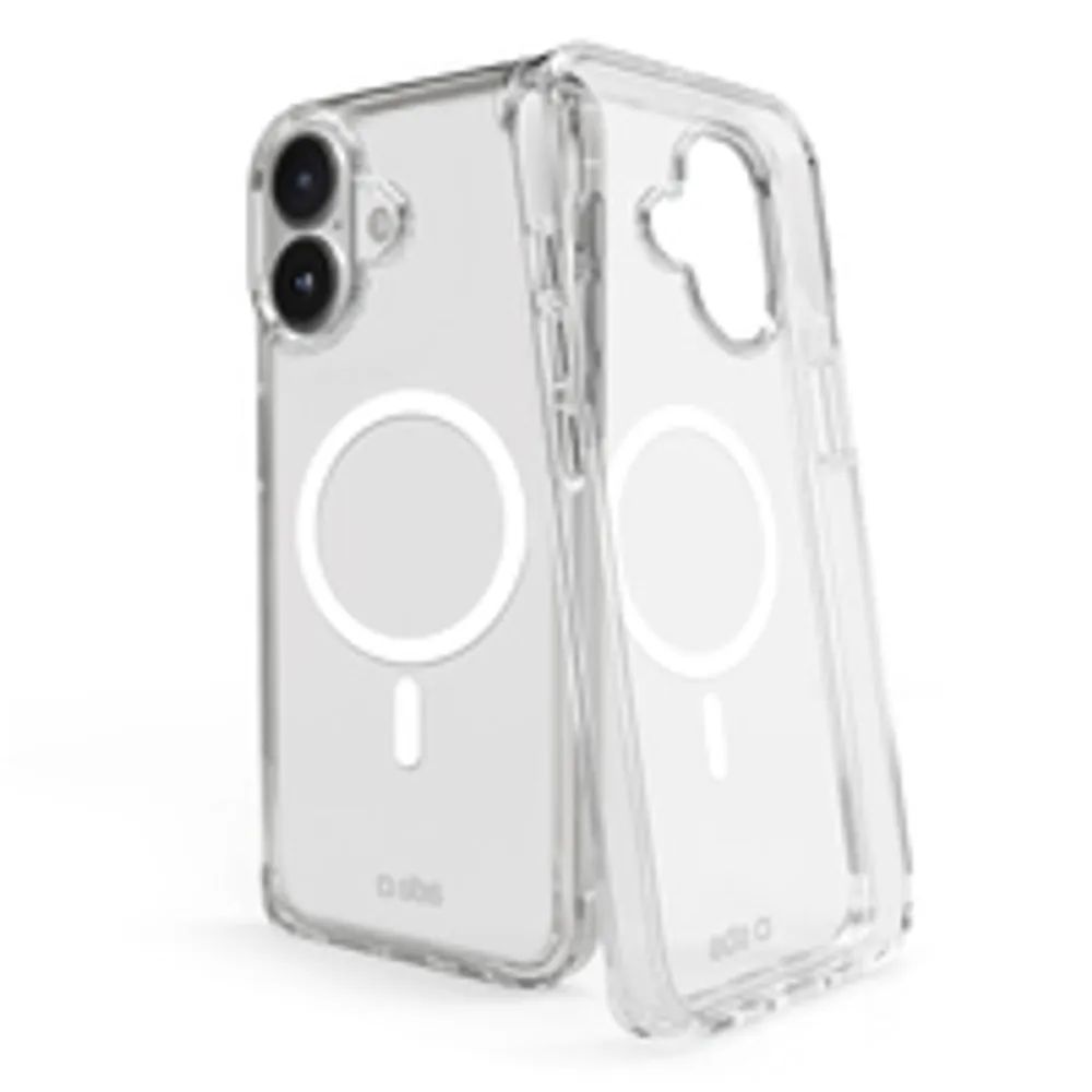 SBS Light Mag Cover kompatibel für iPhone 16 transparent