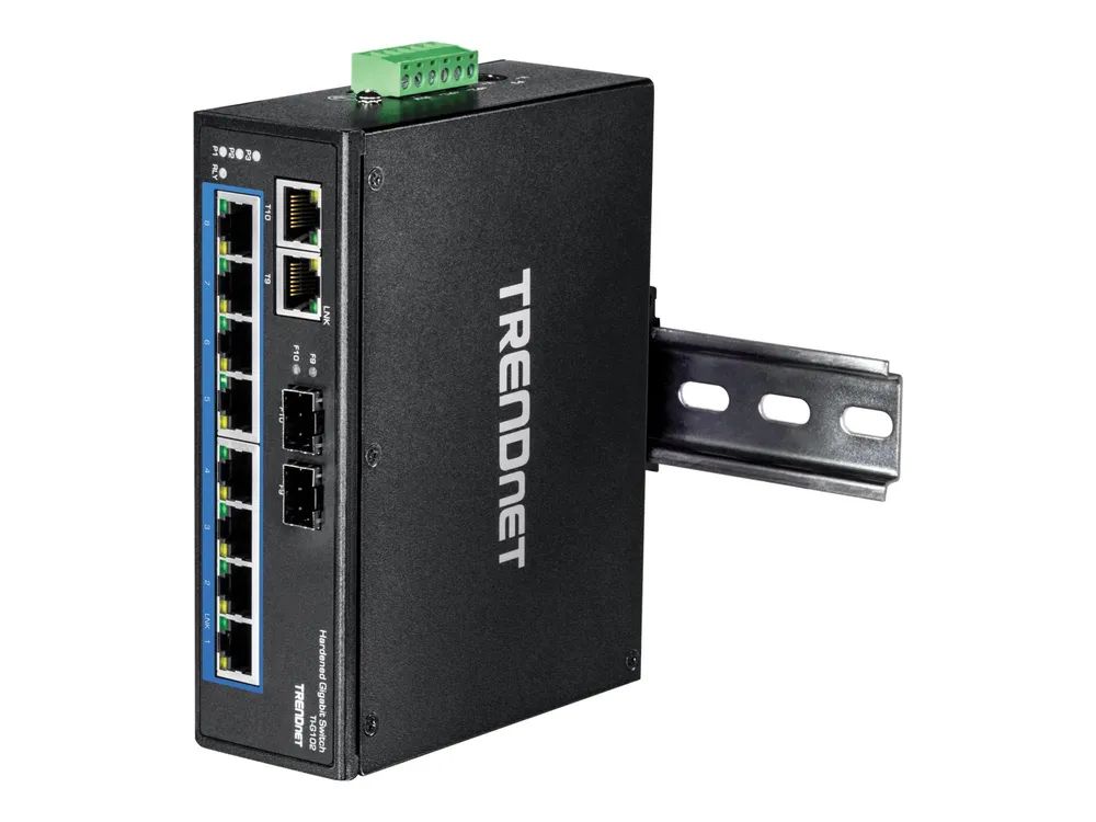 TRENDnet TI-G102 - Switch - unmanaged - 8 x 10/100/1000 + 2 x Kombi-Gigabit-SFP