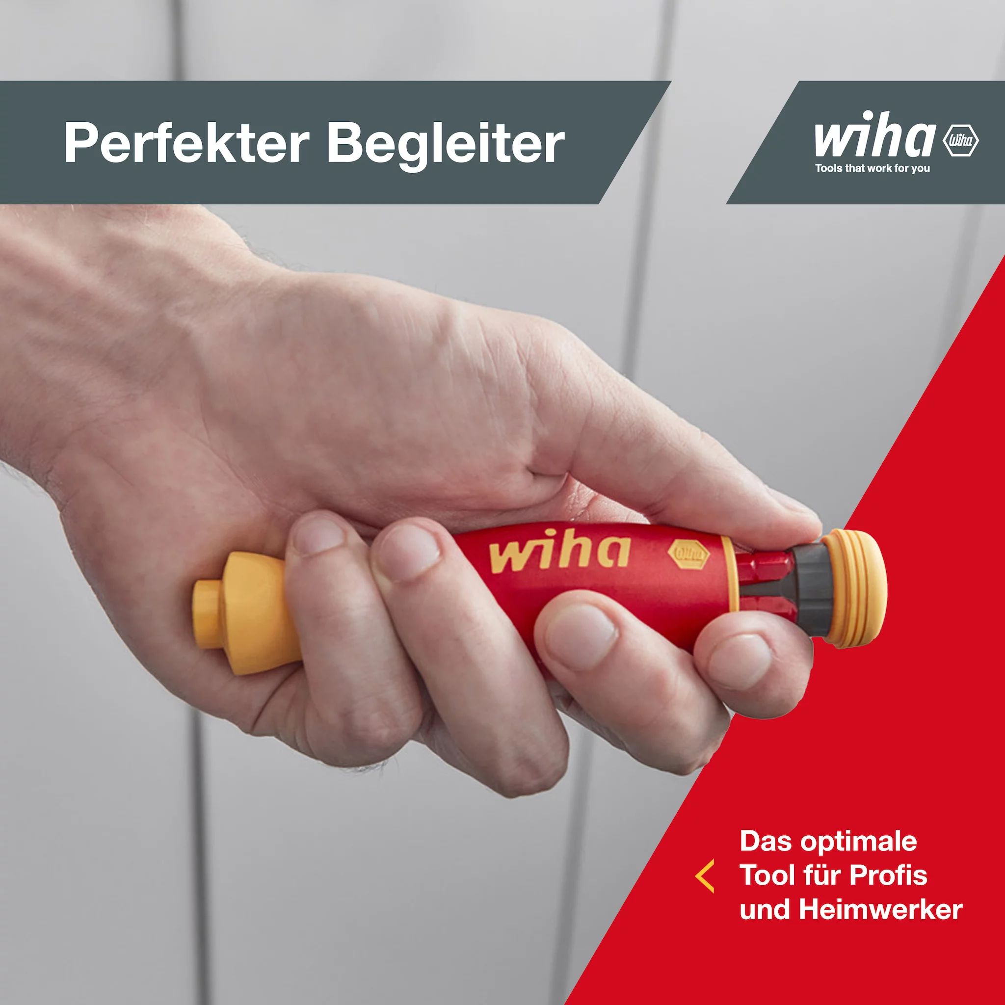 Wiha Schraubendreher mit Bitmagazin PocketMax® electric gemischt mit 4 slimBits