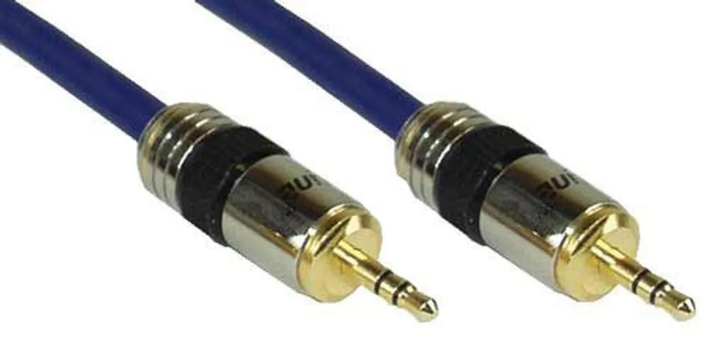 KINDERMANN Profi Audiokabel Stereo 3,5mm Klinke Stecker/Stecker 15m
