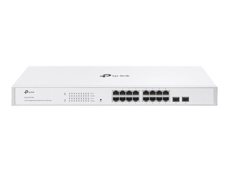 TP-LINK 16-Port Gigabit Smart Switch with 2 SFP Slots - Switch - 0,1 Gbps