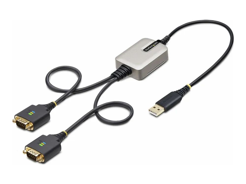 StarTech.com 60cm 2-Port USB auf Seriell Adapter, COM-Retention, FTDI - Kabel USB / seriell - USB (M)