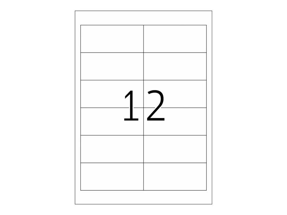HERMA Premium - Papier - matt - permanent selbstklebend - weiß - 97 x 42.3 mm 120 Etikett(en) (10 Bogen x 12)
