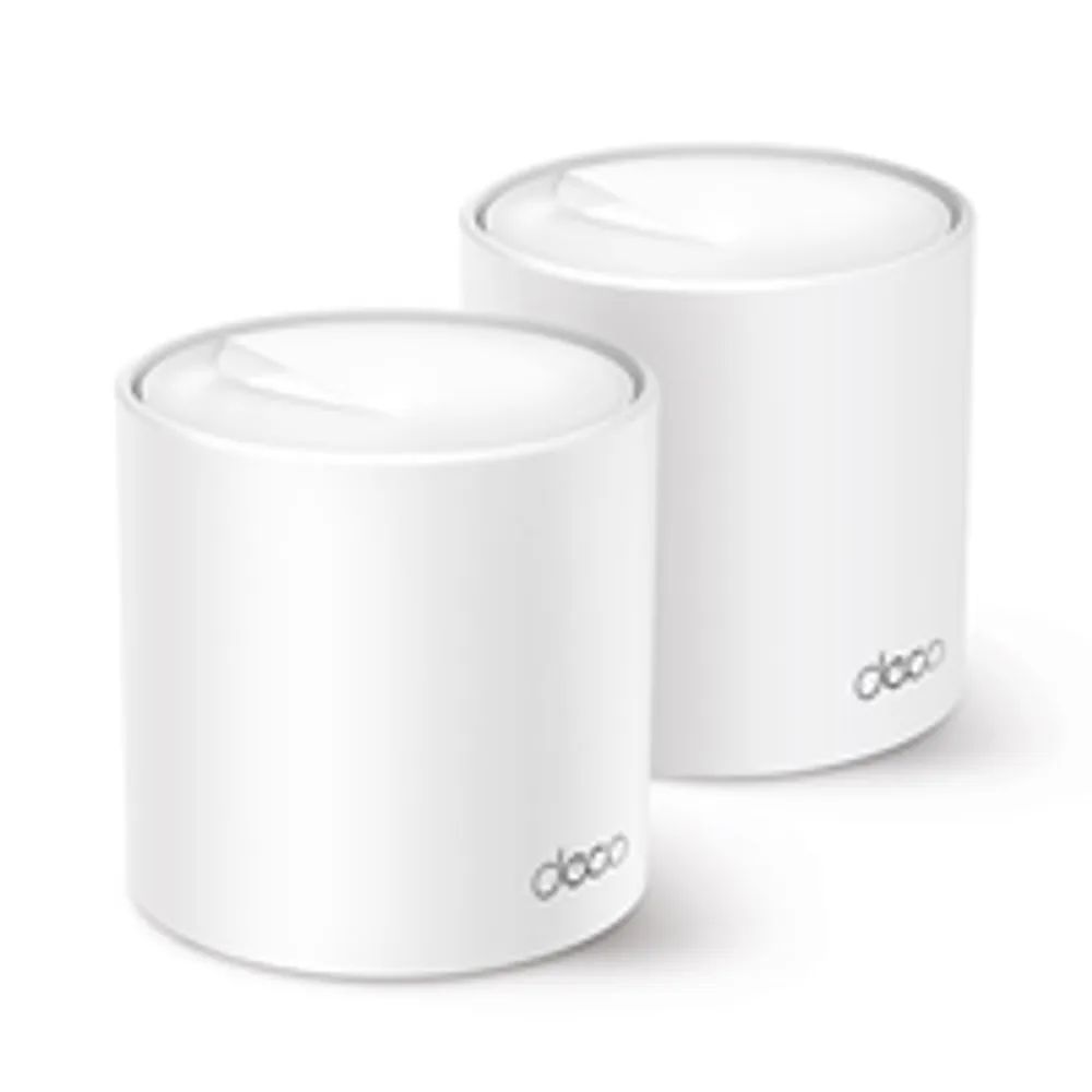TP-LINK Deco X60 - WLAN-System - 2 Router - Netz 1GbE - Wi-Fi 6 - Dual-Band - Router - WLAN