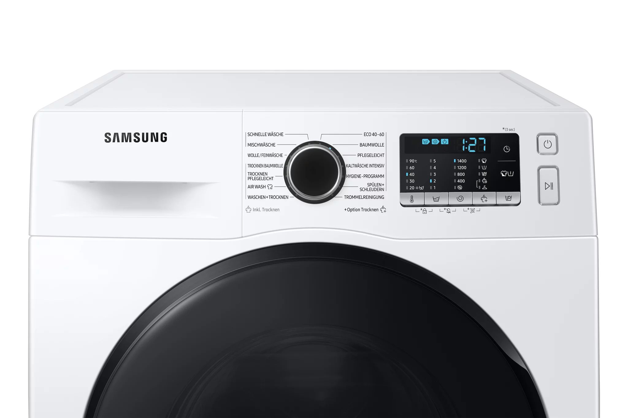 Samsung WD5000T mit AirWash 8kg + 5kg, weiss