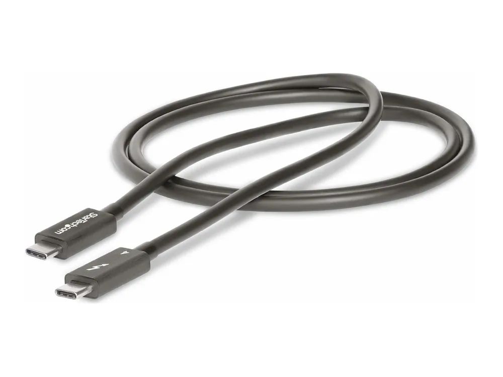 StarTech.com 1 m Thunderbolt 4 Kabel, 100W PD, 8K, Intel-zertifiziert - Thunderbolt-Kabel - Thunderbolt 4 (M)