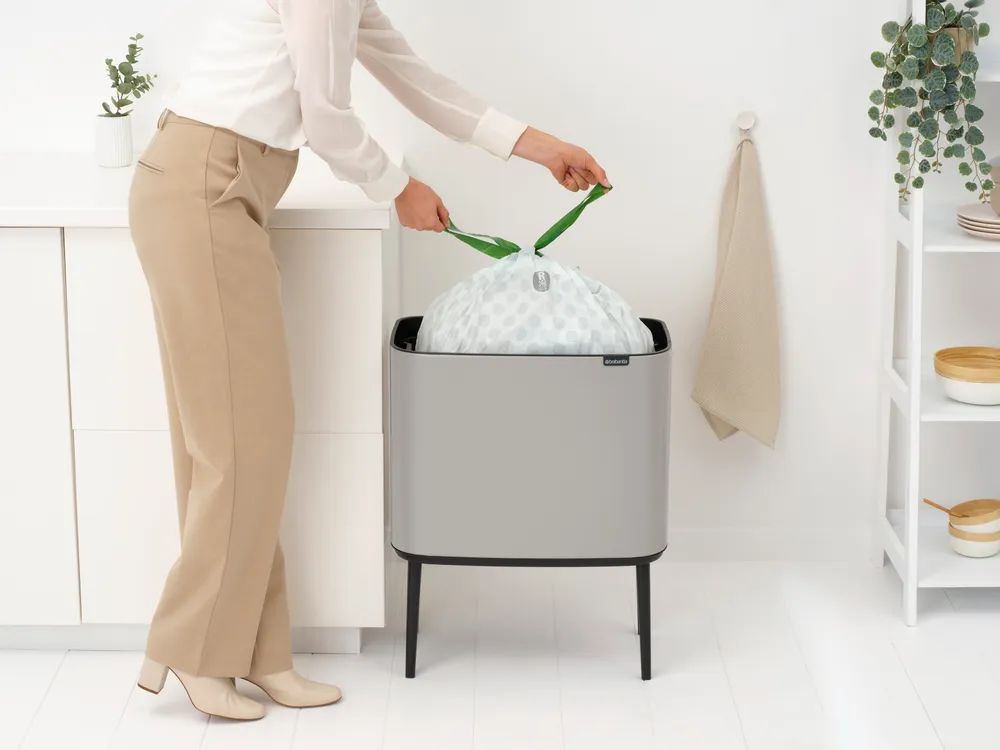 Brabantia Bo Touch Bin, 36L - Soft Grey
