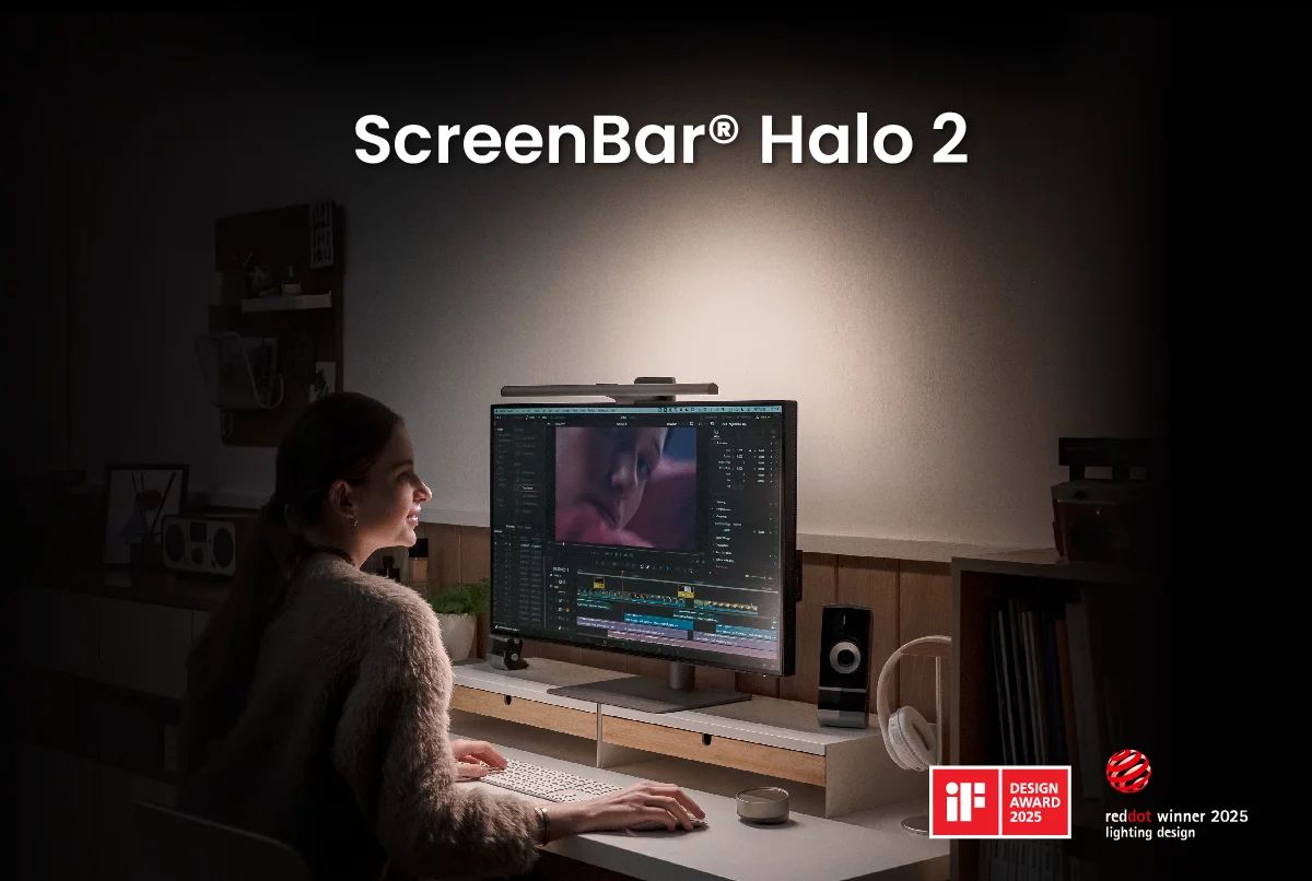 BenQ ScreenBar Halo 2 LED Monitor Light