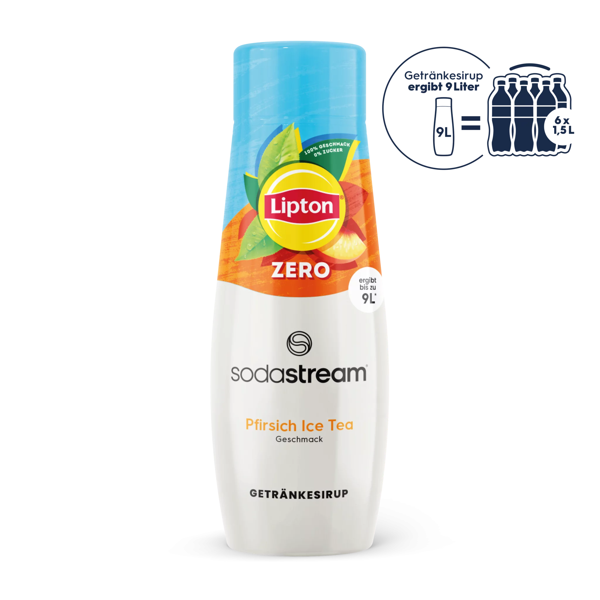 SodaStream Lipton Ice Tea Pfirsich Zero Sirup 440ml   