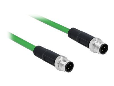 Delock Netzwerkkabel - M12 (4-polig) (M) zu M12 (4-polig)