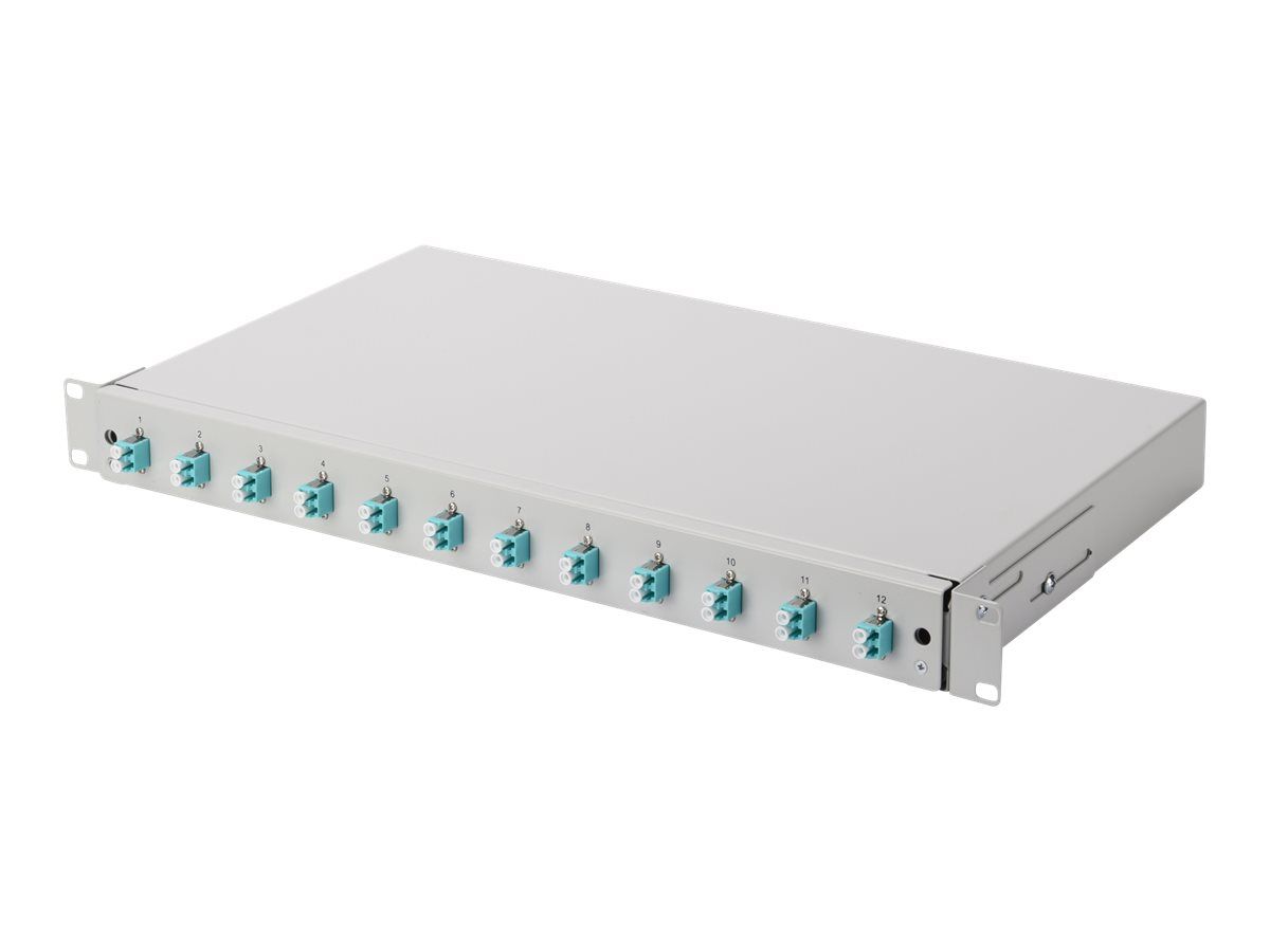 DIGITUS LWL Spleißbox, bestückt, LC, OM3
