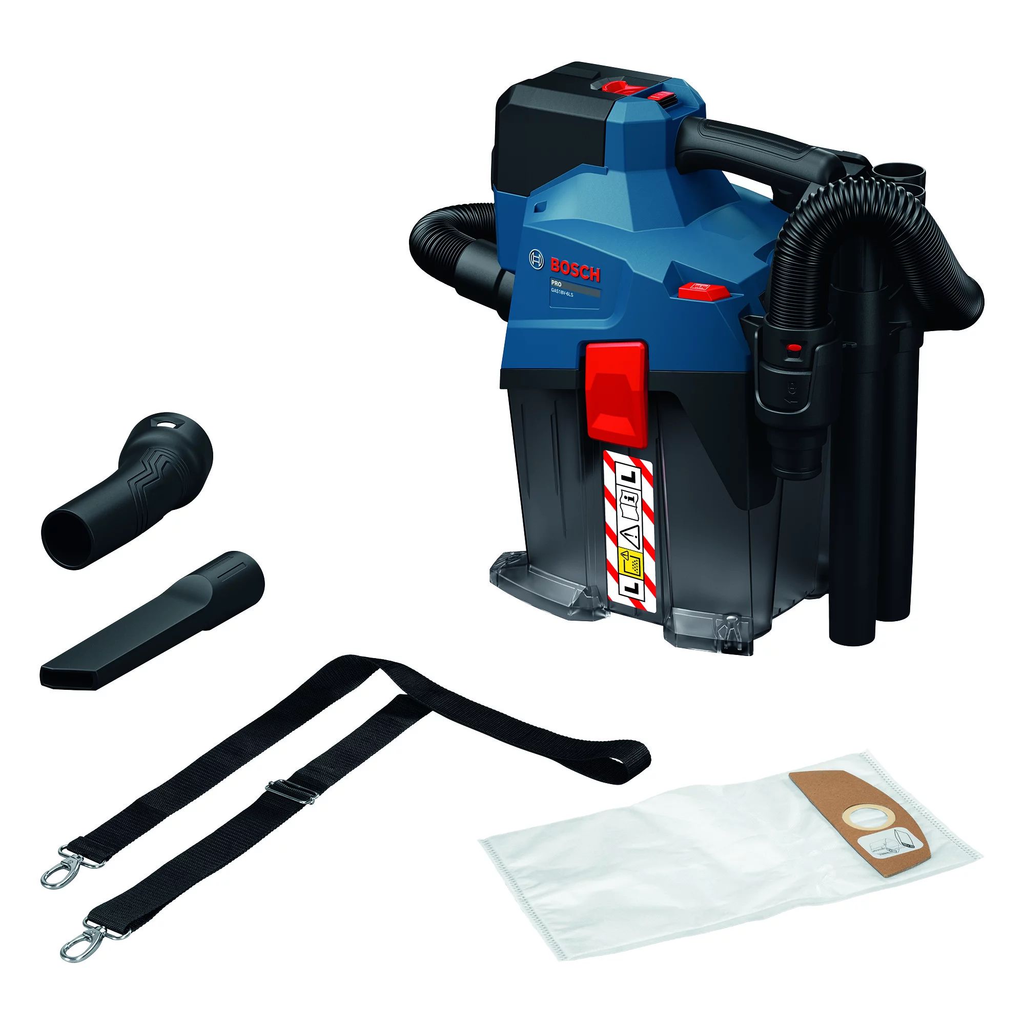 Bosch GAS18V-6LS Akku-Staubsauger inkl. Zubehör