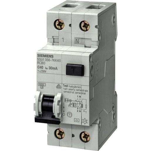 Siemens FI/LS A,30MA 1+N-P C13 6KA / SIEMEN 5SU1356-7KK13
