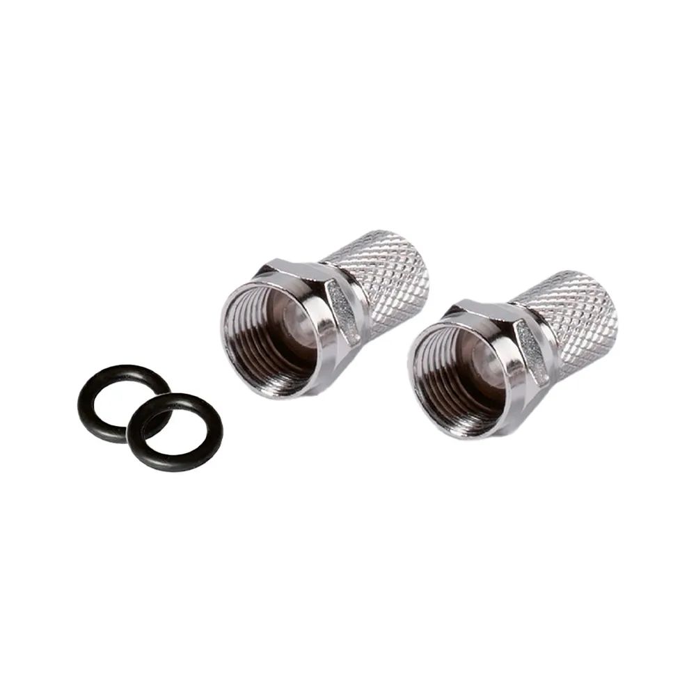 VIVANCO F Stecker mit Dichtung, 7 mm, 2 Stk.