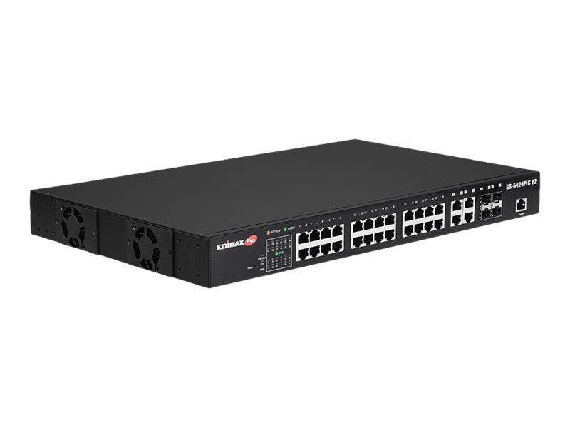 Edimax Pro GS-5424PLC V2 - Switch - Smart - 24 x 10/100/1000 (PoE+)