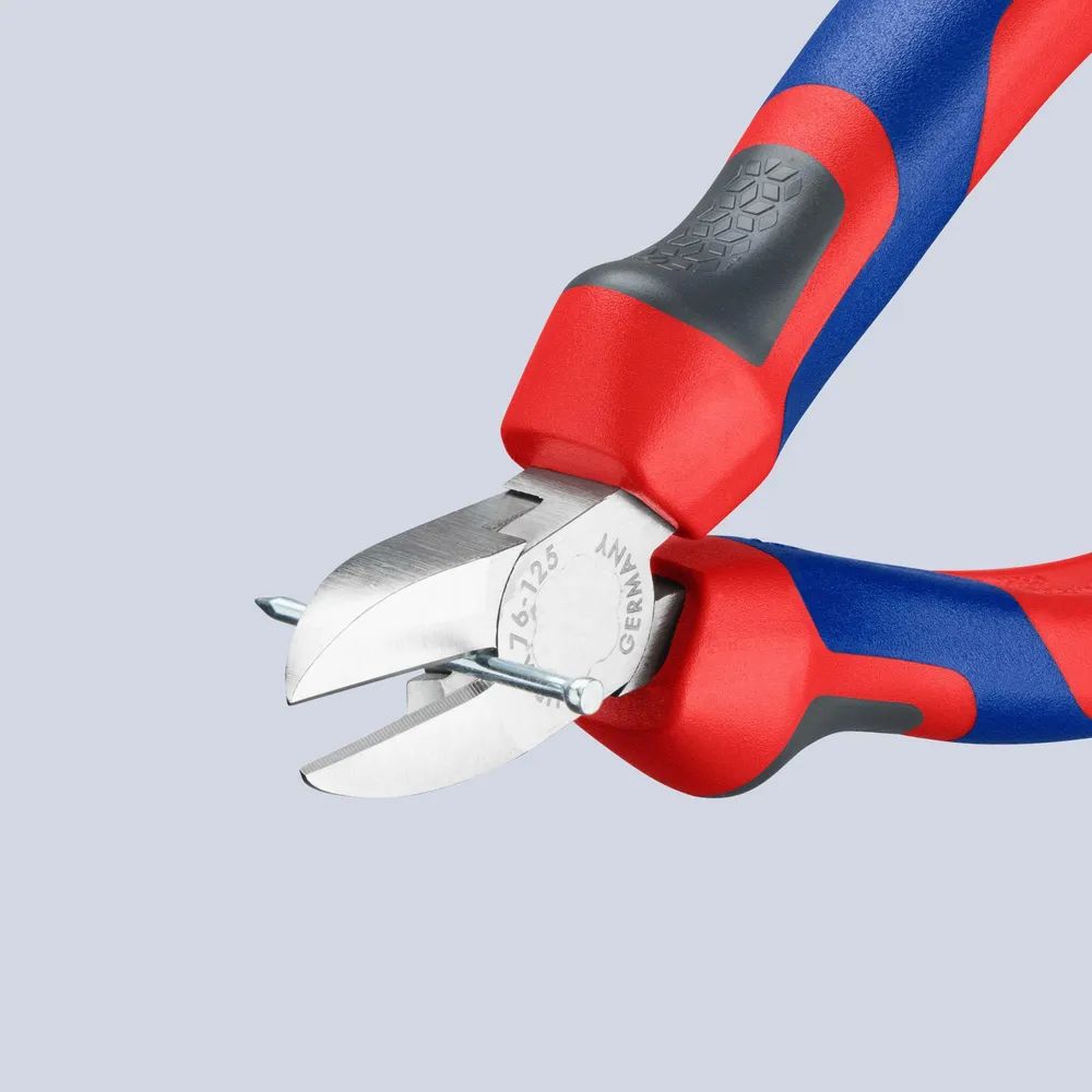 KNIPEX Seitenschneider für Elektromechaniker mit Comfort-Griffen verchromt 125 mm