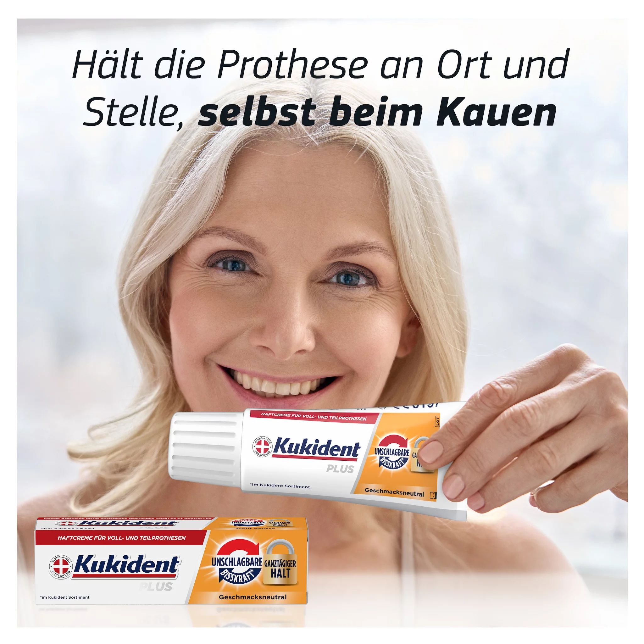 Kukident Plus Haftcreme Unschlagbare Bisskraft 40G