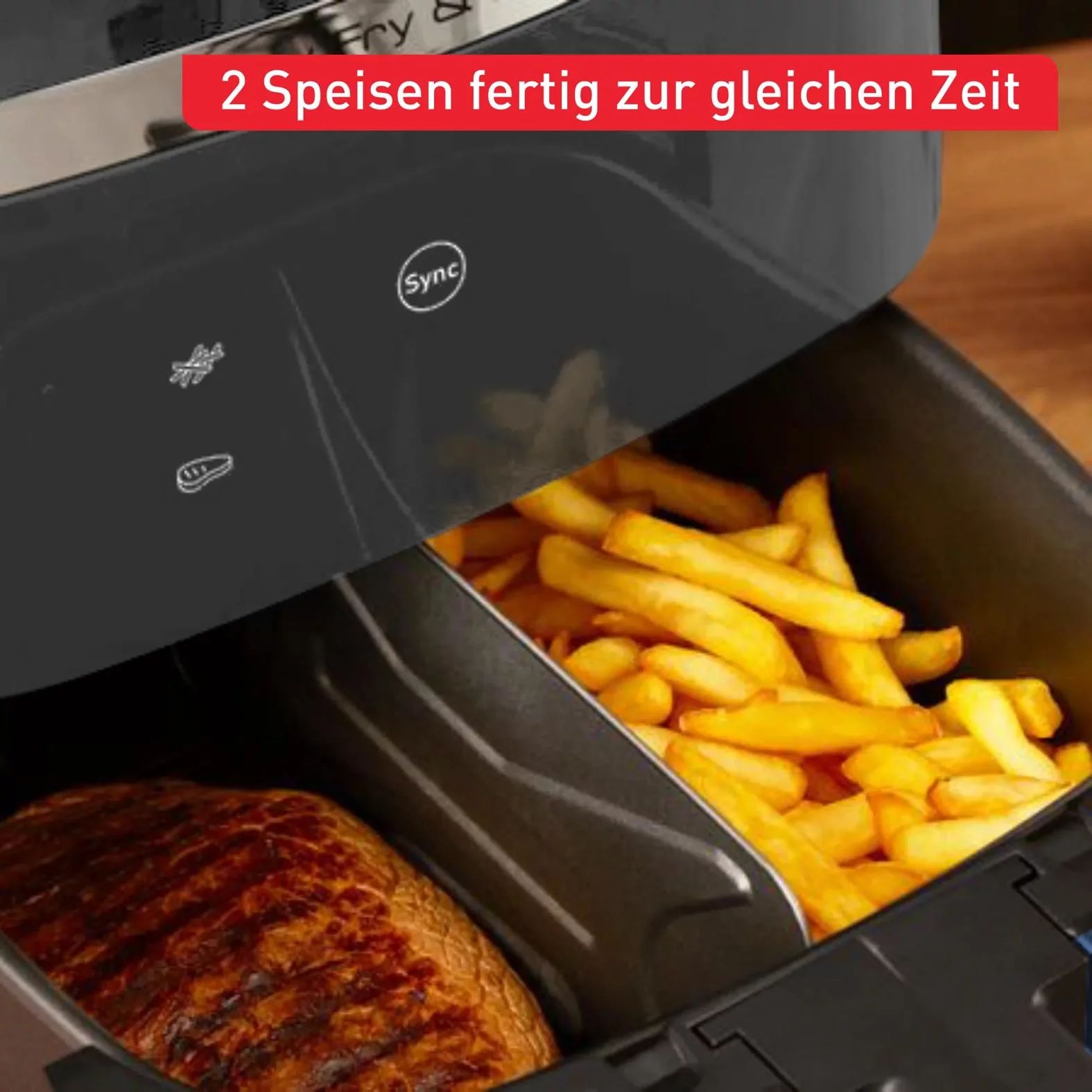 Tefal EY8014 Heißluftfritteuse Easy Fry & Grill XXL (6,2L) - Wanted Blue