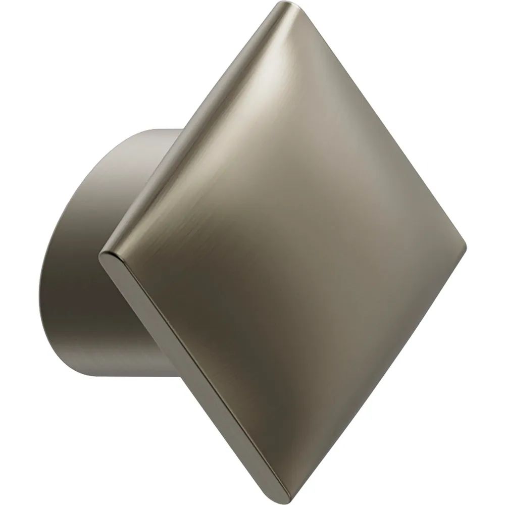 Furnipart Möbelknopf Flow Breite 30 mm, Höhe 30 mm, Zinkdruckguss, Messing gebürstet