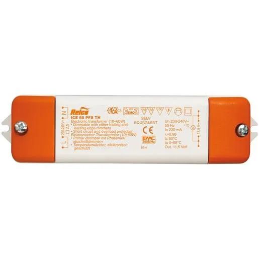 Relco ELEKTR.TRAFO 10-60W 230/12V / RELCO ICE 60 PFS TH RCRN1602