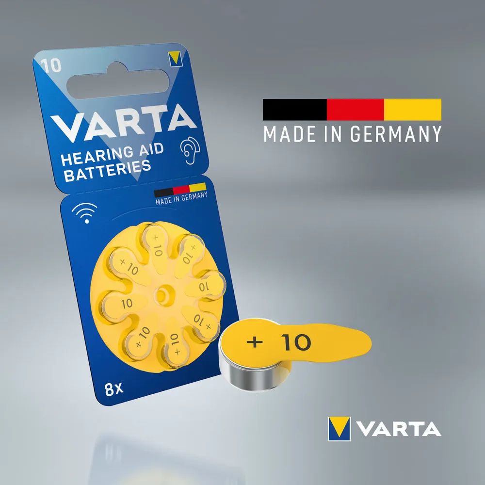 VARTA Hearing Aid Batteries 10 Blister 8