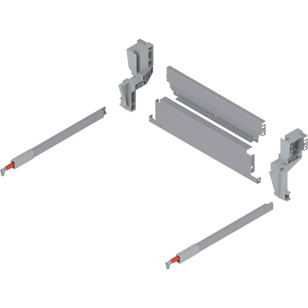 BLUM Stahlrückwand Müllauszug hängend KB 500 mm Grau