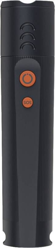 Hama LED-Taschenlampe "FLX350", Batterien, stoßfest, Aluminium, 4 Modi+SOS, Zoom