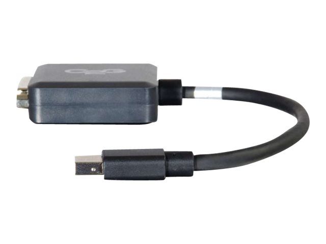 C2G 20cm Mini DisplayPort to DVI Adapter - Thunderbolt to Single Link DVI-D Converter M/F - Black - DisplayPort-Kabel - Mini DisplayPort (M)