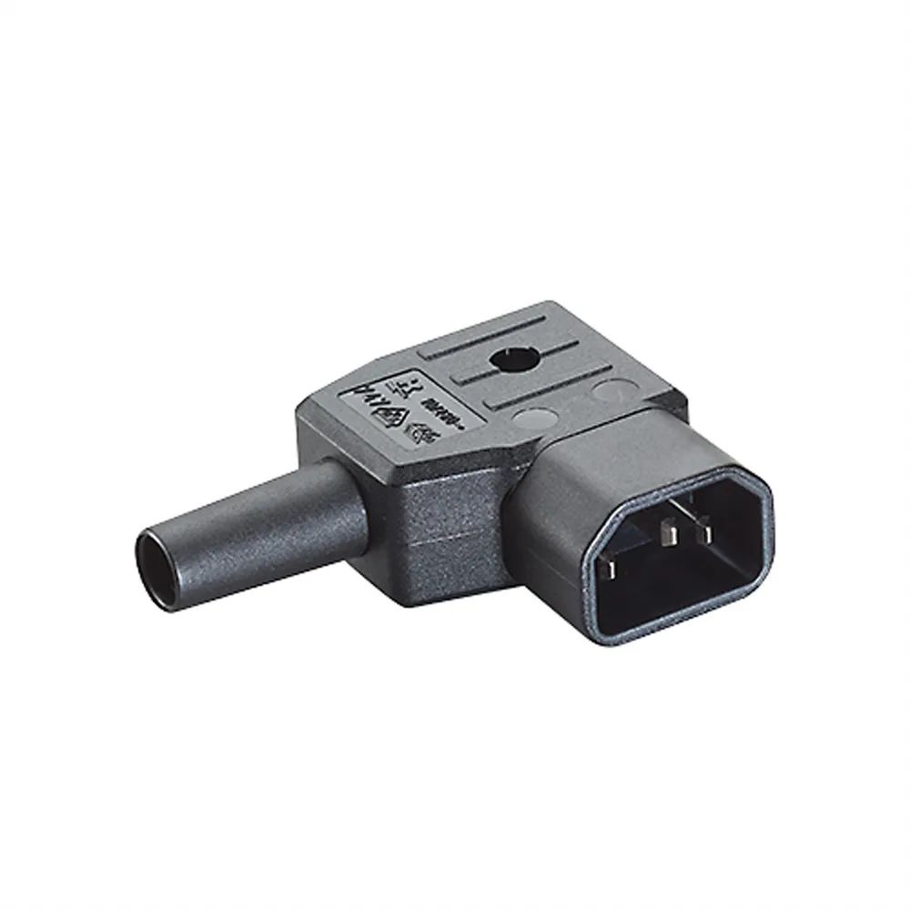 Bachmann Netzanschluss - IEC 60320 C14 rechtwinklig zu Schraubklemme