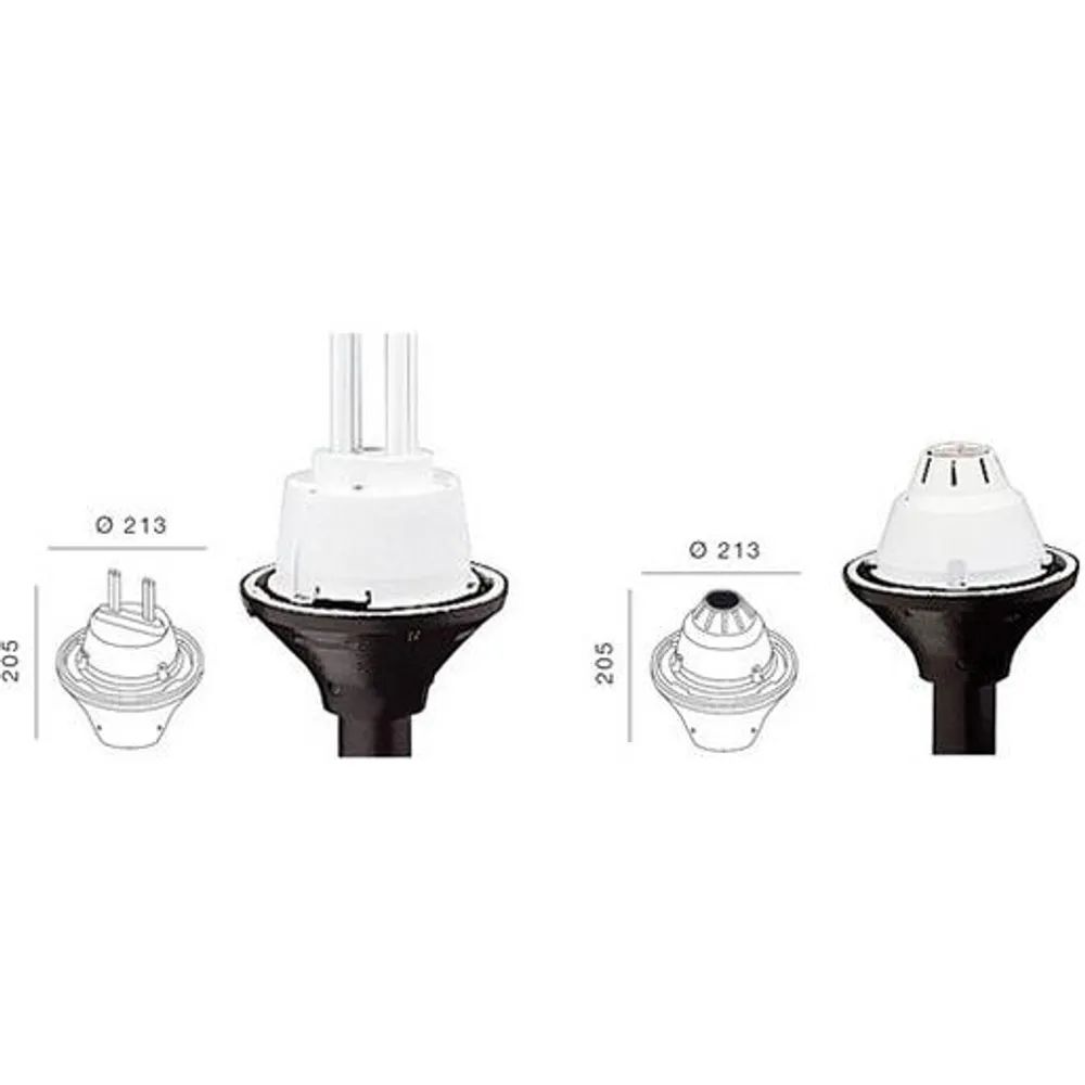 Disano LAMPENSOCKEL 100W E27 ZOPF:60 / DISANO 125-42625900 ANTHR. 125-42625900