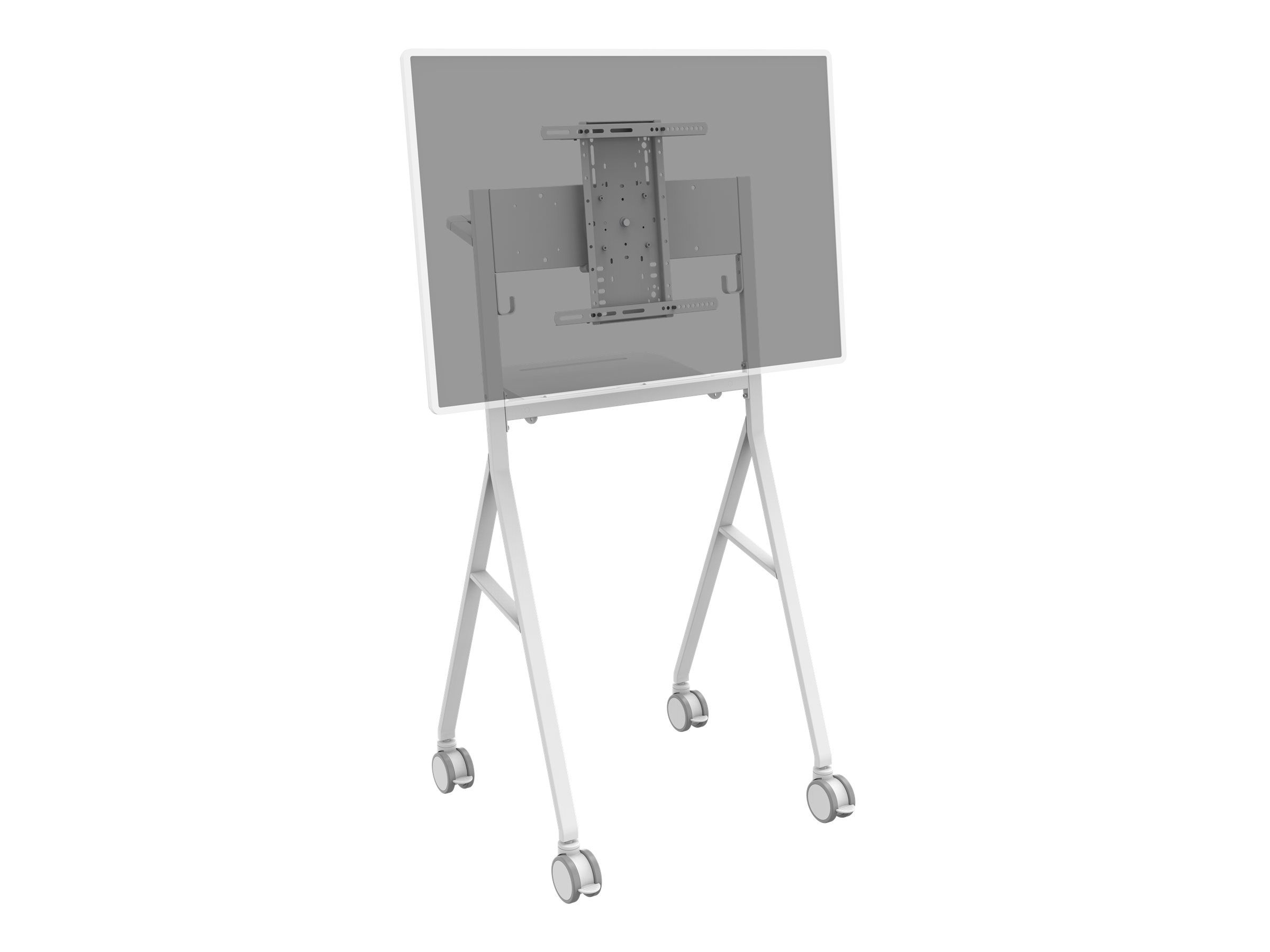 Vision VFM-F10 - Wagen - für Flachbildschirm - Stahl - Off-White - Bildschirmgröße: 127-139.7 cm (50"-55")