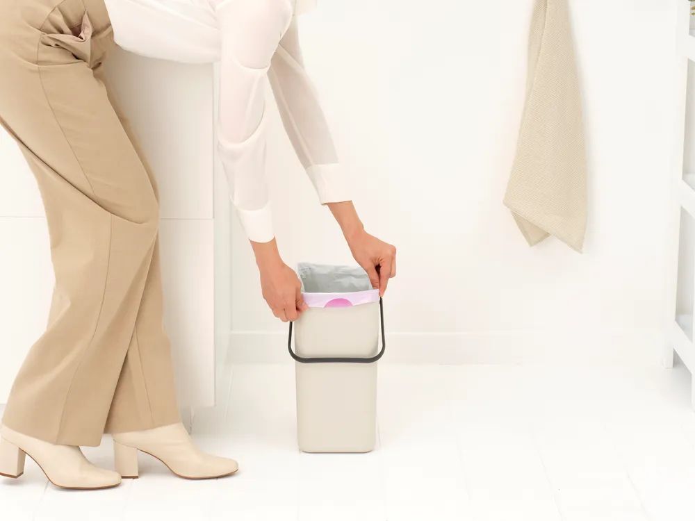 Brabantia Abfallbehälter 'Sort & Go', 12L - Soft Beige