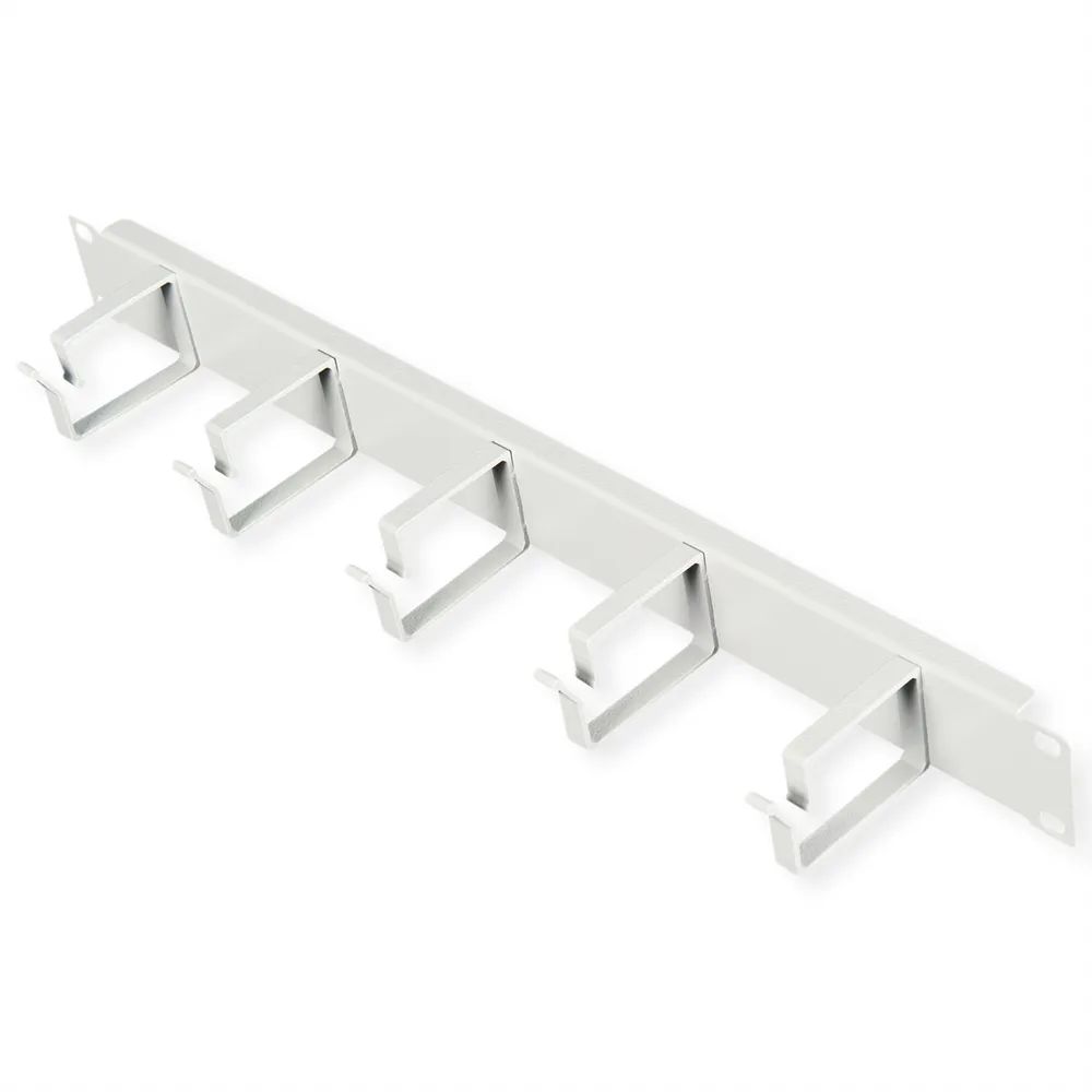 ROLINE Patch Panel - 40 x 60 mm - Hellgrau, RAL 7035 - 1U - 48.3 cm (19")
