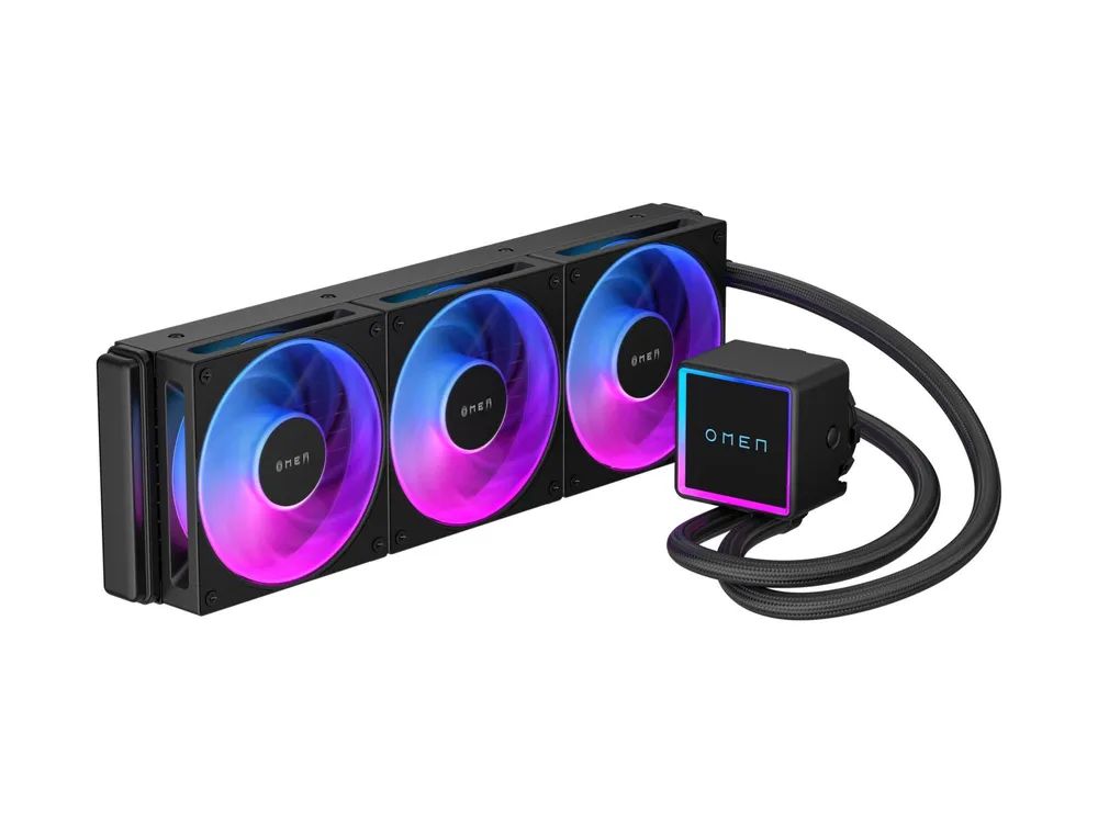 HP OMEN by HP - Prozessor-Flüssigkeitskühlsystem - mit LCD-Bildschirm - Kühlergröße: 360 mm - (für: LGA1700, LGA1200, LGA115x Socket, AM4, AM5, LGA1851)