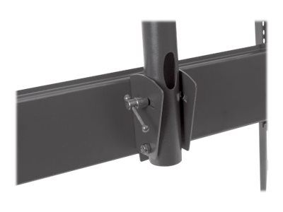 Manhattan TV & Monitor Mount, Ceiling, 1 screen, Screen Sizes: 37-75", Height: 105-156 cm, Black, VESA 200x200 to 800x400mm, Max 50kg, LFD, Lifetime Warranty - Klammer - für Flachbildschirm - verriegelbar - stabiler Stahl - Bildschirmgröße: 94-177.8 